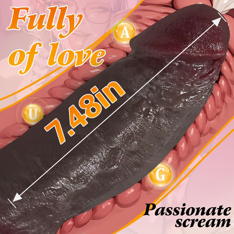 Brown Amazon Best‑seller 8.5‑inch Realistic Dildo