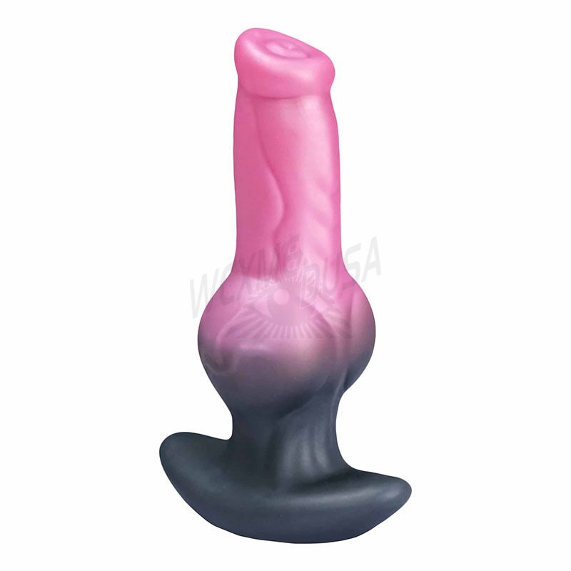 L, M size purple-black dildo anal plug