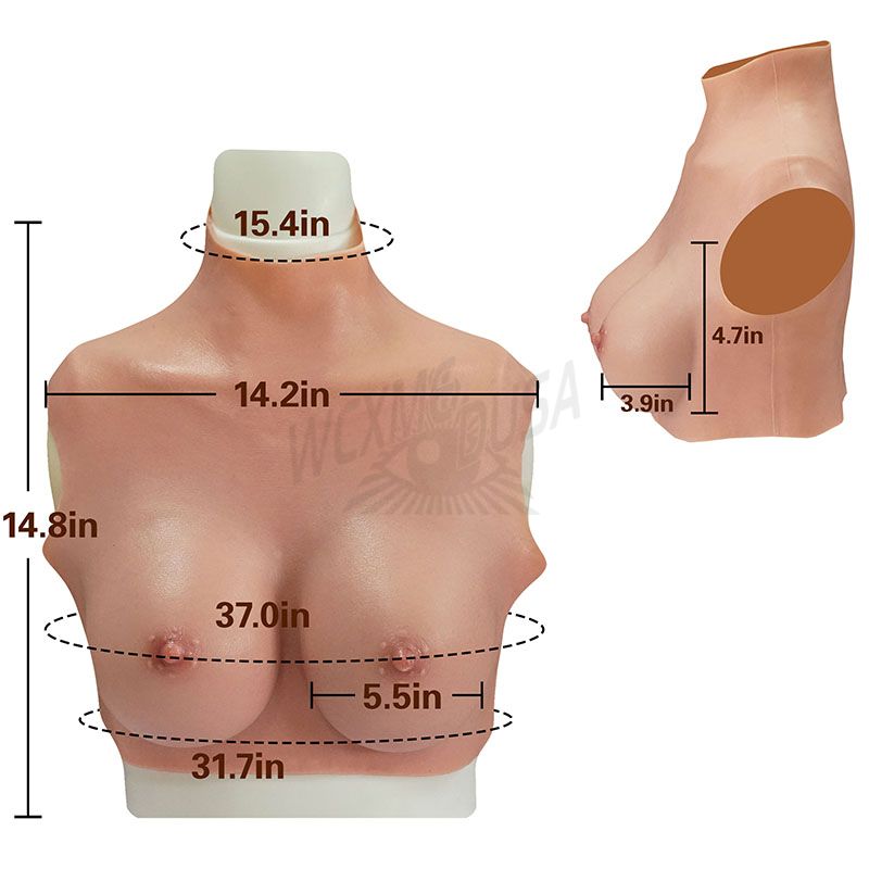Crossdresser fake boobs, fake breasts, trans fake chest