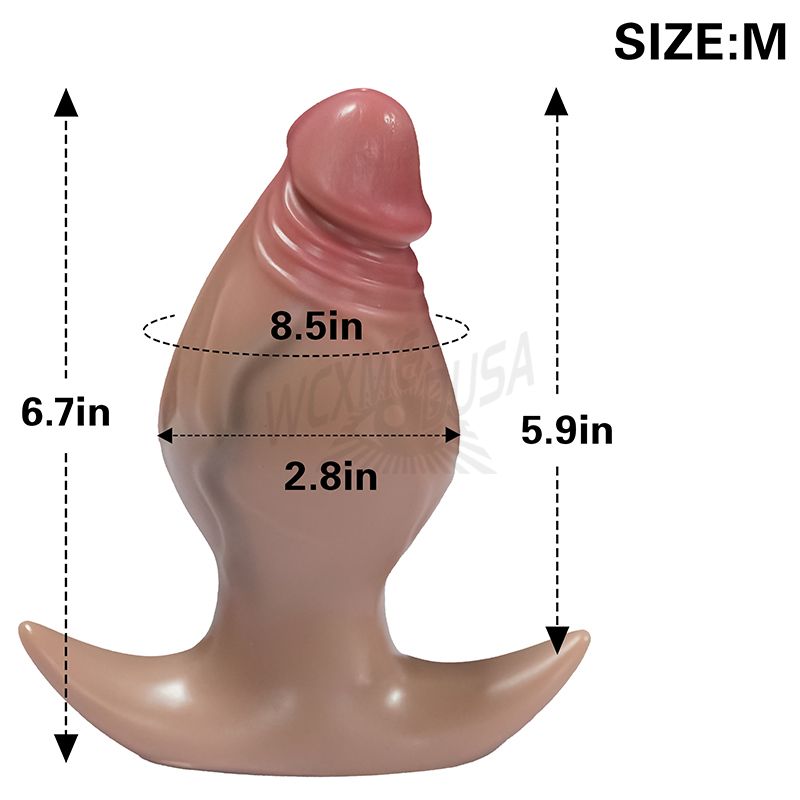 L, M size realistic fake dildo anal plug