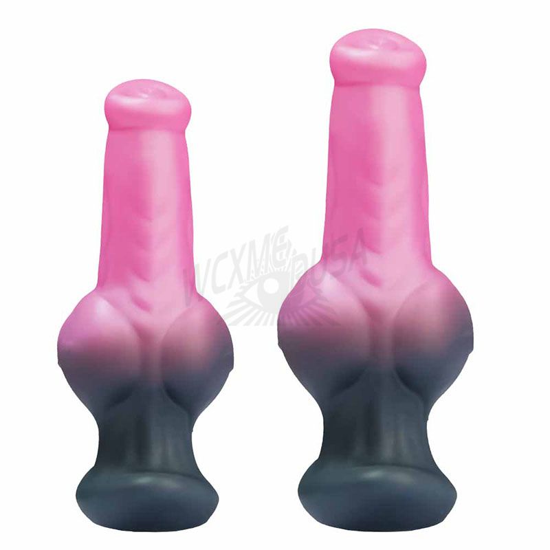 L, M size purple-black dildo anal plug