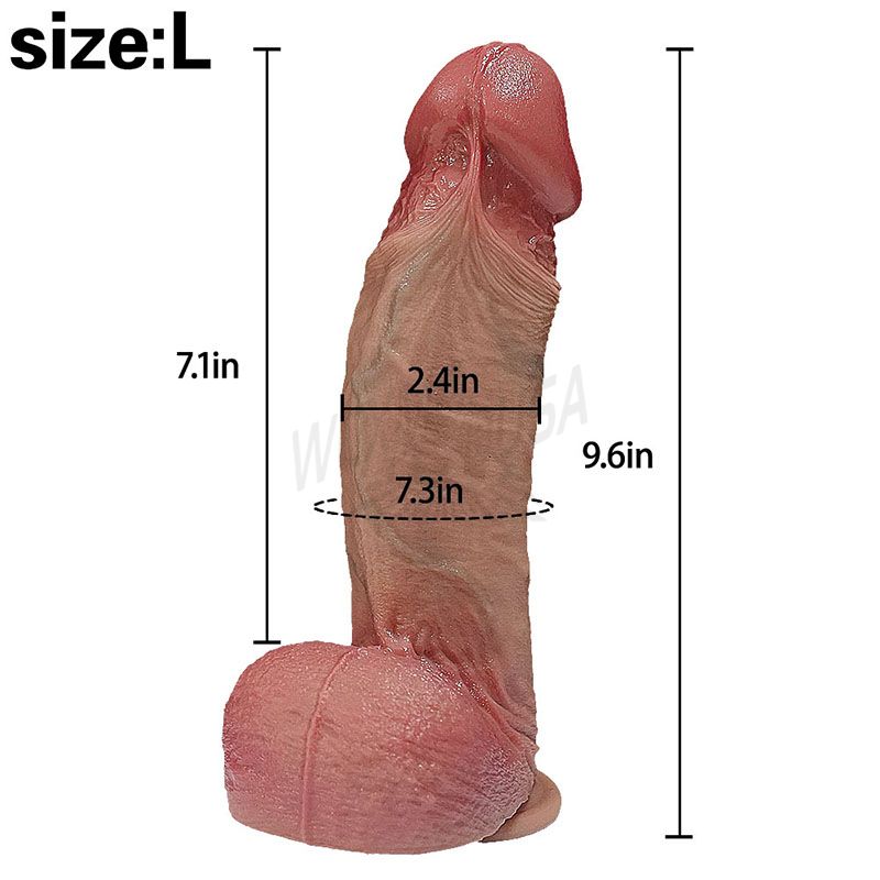 Three realistic adult toys featuring giant dildo toys