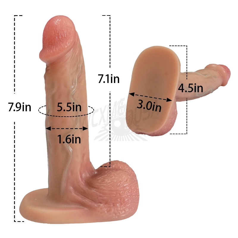 Liquid silicone thick dildo, adult toy suitable for both men and women