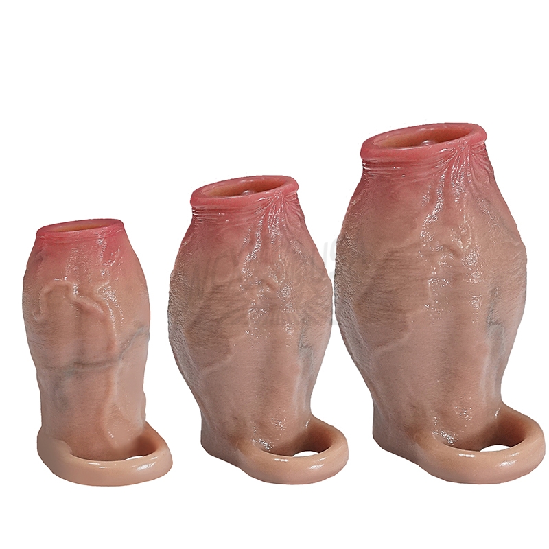 Realistic thickness penis sleeve, silicone penis extender