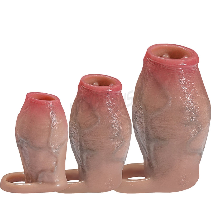 Realistic thickness penis sleeve, silicone penis extender